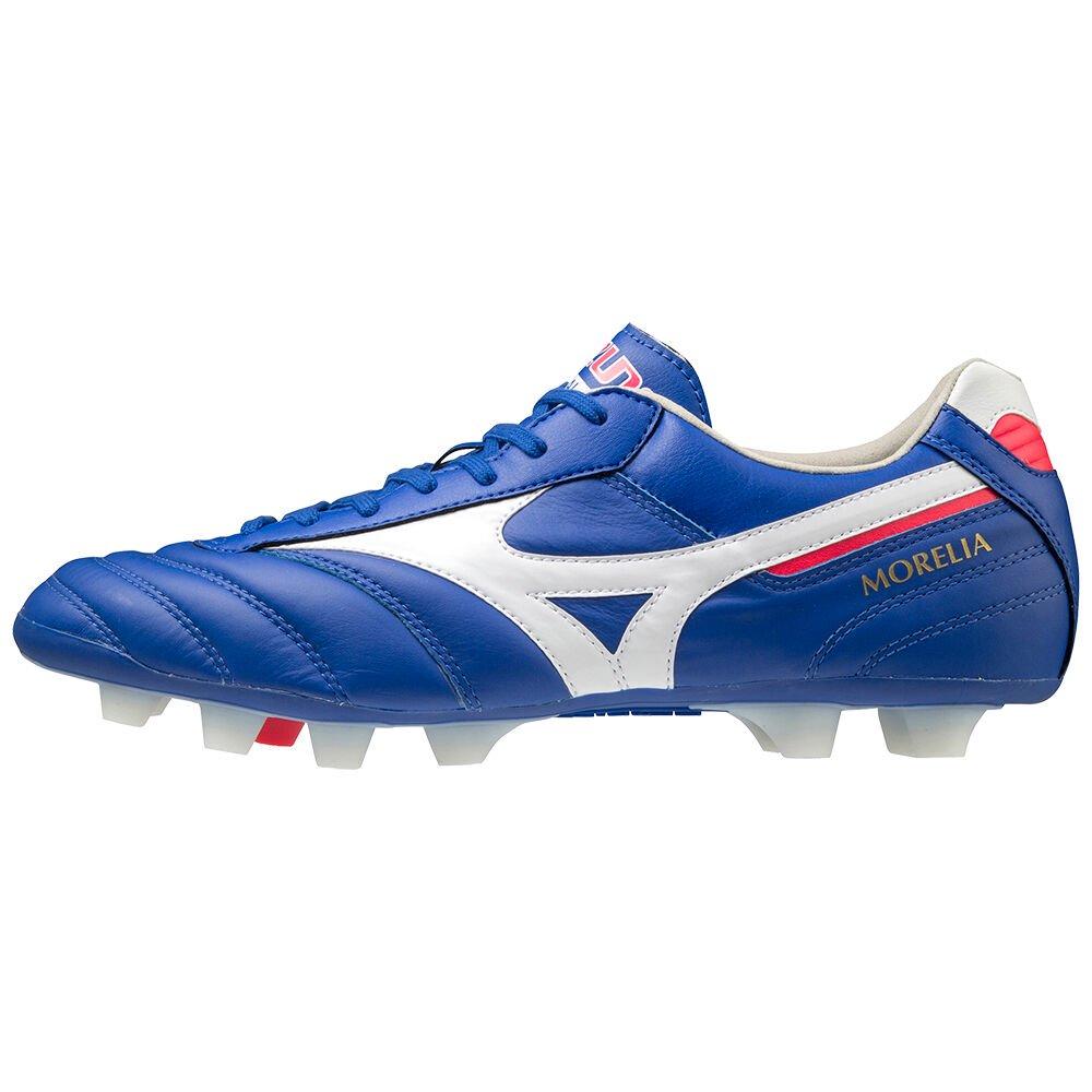 Mizuno Men's Football Boots Blue/White Morelia II Elite Shoes - P1GA200325